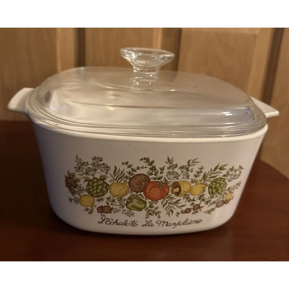 Corning Ware Spice of Life 3 Quart Square Casserole A-3-B With A-9-C LID Perfect